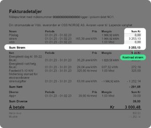 Fakturaforklaring - Vibb Strøm