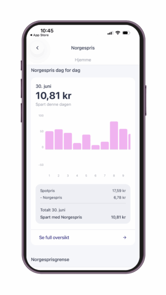 Spart med Norgespris i Vibb-appen