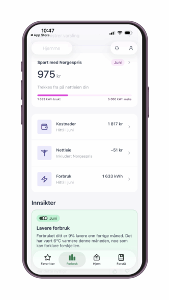 Spart med Norgespris i Vibb-appen